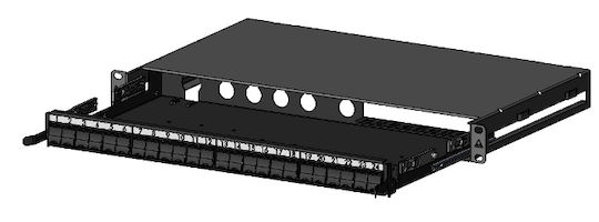 Οπτικό Patch Panel 1u Κενό 24 Θέσεων Snap-in Lanmark Nexans