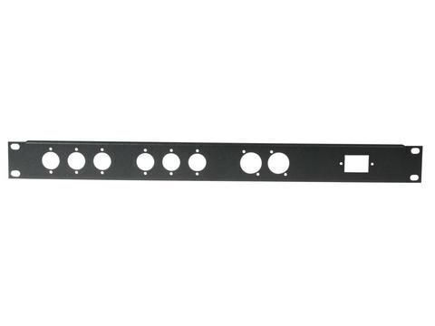 Pro-show Rack Panel 1u 19" 8x Xlr & 1x Iec 1u Rack Panel 12 Θέσεις Xlr 1 Θέση Iec Ρεύματος 30100640
