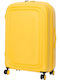 Mandarina Duck Large Hard Duck Yellow Suitcase With 4 Wheels Height 75cm