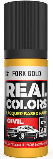 AK Interactive Model Making Paint Fork Gold 17ml
