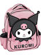 Graffiti School Bag Backpack Kindergarten Pink with Water Bottle Holder