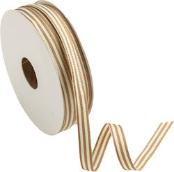 Fabric Striped Double Face Ribbon 10mm 20m Rl6x...