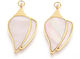 Steel Gold Hanging Seashell Filigree 28mm 1 Piece