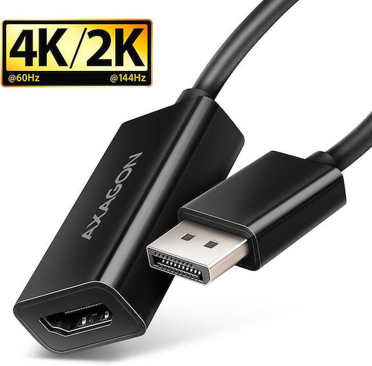Axagon Converter DisplayPort male to HDMI female 1pcs