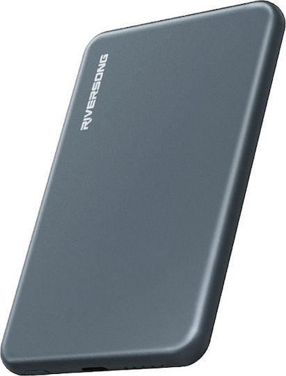 Riversong MagNano 05 Power Bank 5000mAh 15W cu Port USB-C Space Grey