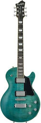 Hagstrom Super Swede Fall Himmel Glanz Elektrische Gitarre Hagstrom Super Swede Fall Himmel Glanz Elektrische Gitarre