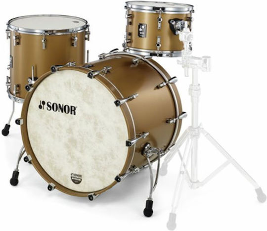 Sonor Sq1 Studio Gt Satin Gold Metall Schlagzeug-Set