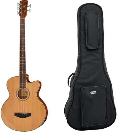 Harley Benton B-35nt Acoustic Bass with Bag