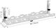 Cable Organizer Under Desk White Metal