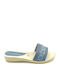 Women's Flat Sandals in Blue Color