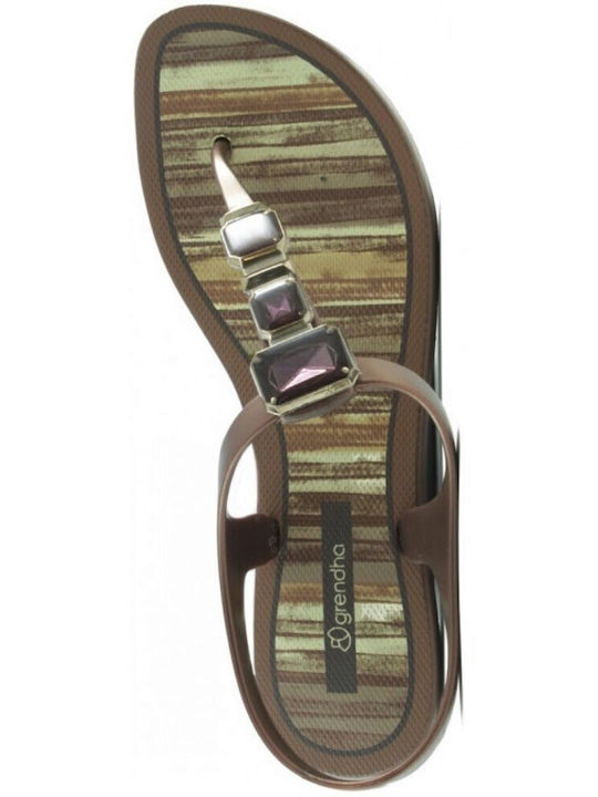 Flache Sandalen für Damen Anatomisch in Braun Farbe