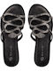 Women's Flat Sandals in Black Color