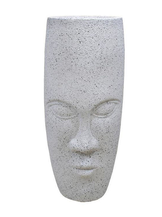 Fylliana Κασπώ Μεταλλικό Λευκό 38x38x88εκ.