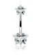 Amalfi Accessories Bauchnabel Piercing aus Stahl