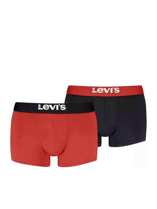 Levi's Basic Мъжки боксерки Red 2Опаковка