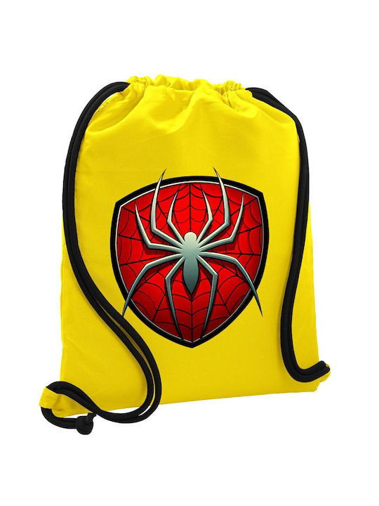 Koupakoupa Spider-man Τσάντα Πλάτης Γυμναστηρίου Κίτρινη