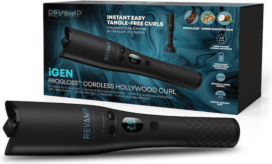 Revamp Progloss Wireless Hair Curling Iron for Wavy Hair 19mm