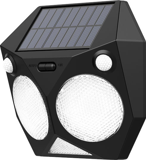 Inlight Wall Mounted Solar Light 6W with Warm White Light 3000K IP65 16cmx16cmx6cmcm