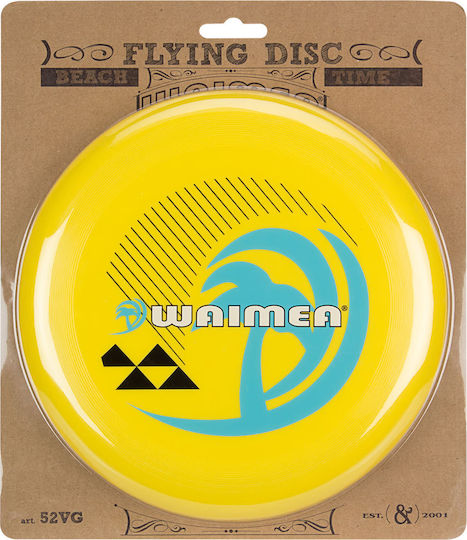 Frisbee Flying Disc 27cm Yellow Waimea 52vg-glb