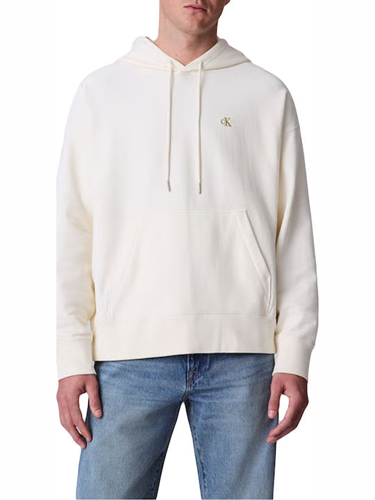 Calvin Klein Φούτερ με Κουκούλα Εκρου LV04RC278...