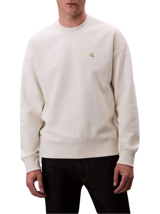 Calvin Klein Φούτερ Tofu Εκρού