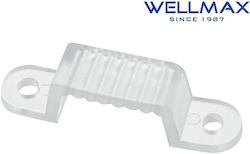 Придържащ Клипс За Закрепване На LED Лента 10mm Wellmax 02.038.0178 5 Броя