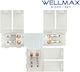Wellmax 8mm LED Streifen Verbindungsterminal 02.038.0170 5 Stück