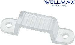 Придържащ Клипс За Закрепване На LED Лента 12mm Wellmax 02.038.0179 5 Броя