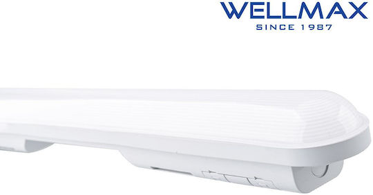 Led Linear Lighting Batten 1500mm 48w 5280lm 4000k Ip65 Wellmax 02.031.0122 2 Pieces