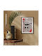 Poster Panda Guns Poster Wooden Frame Saint 50x70cm