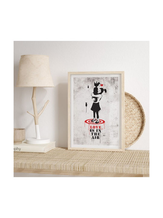 Poster Bomb Hugger Poster White Wooden Pine Frame 15x20cm