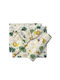 Bunny Bebe Set Lenjerii De Patut Bebe Pentru Patut Din Bumbac Cu Cauciuc Animals Bej 70x140cm 3 Bucăți