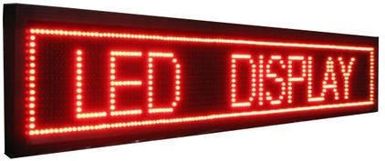 Semn LED rulant Cu două fețe 167x23cm Roșu