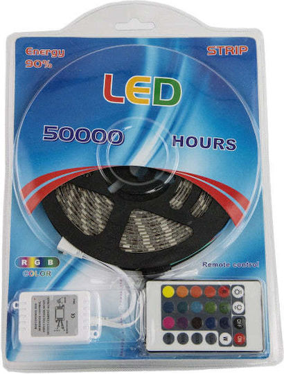 LED Strip RGB Light 5m Type SMD5050 with Power Supply & Remote Control