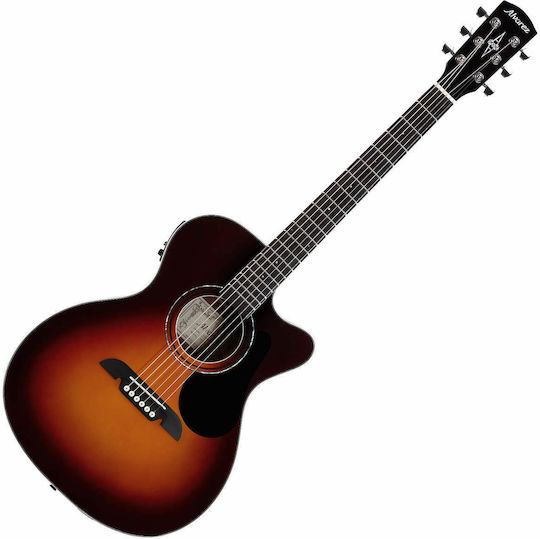 Alvarez Regent Rf26cesb Om Semi-Acoustic Guitar Sunburst Case
