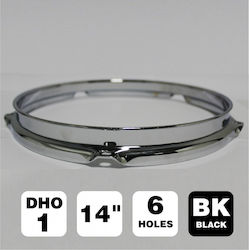 Peace Dho-1t-14b-bk 14" Snare Side Black 6 Holes