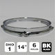 Peace Dho-1t-14b-bk 14" Snare Side Black 6 Holes