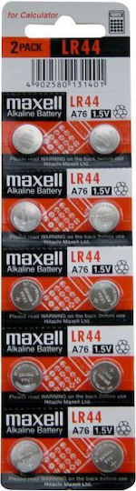 0157 LR44 Maxell 5 Pieces