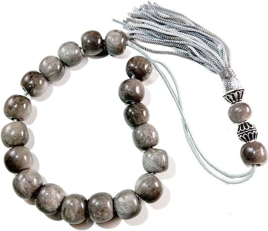 Glass Worry Beads Black 1.2cm