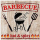 Servetele Pentru Petreceri Modele 33x33 Cm Set 20 Bucăți Hot Barbeque
