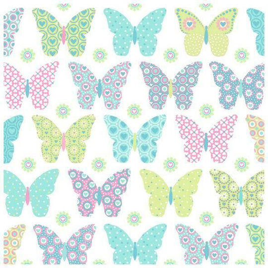 Парти Салфетки Дизайни 33x33 См Комплект 20 Бройки Butterflie Dream