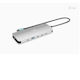 i-tec USB-C Docking Station with HDMI 4K PD Ethernet and Support for 2 Monitors Silver (C31NANOTRIPLED140)