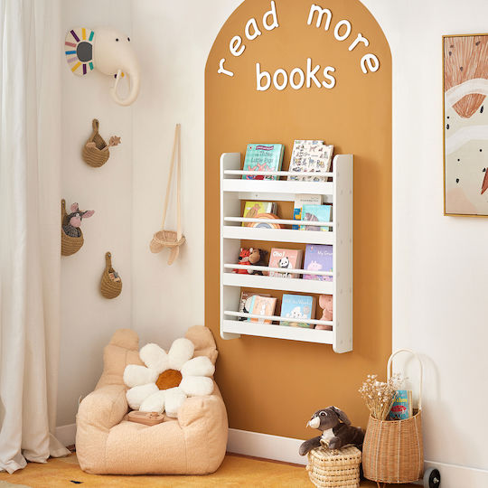 Bücherregal Boden Weiß 60x80cm