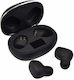 In-ear Bluetooth Handsfree Ακουστικά με Θήκη Φόρτισης Μαύρα