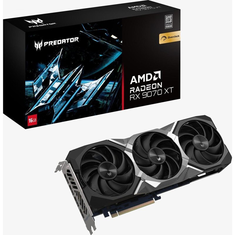 Acer Radeon RX 9070 16GB GDDR6 Predator BiFrost OC Κάρτα Γραφικών
