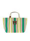 Leather Women's Bag Shopper Green