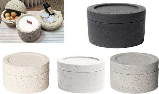 Βαζο Πορολιθο Καπακι 13cm X 8cm 0515352