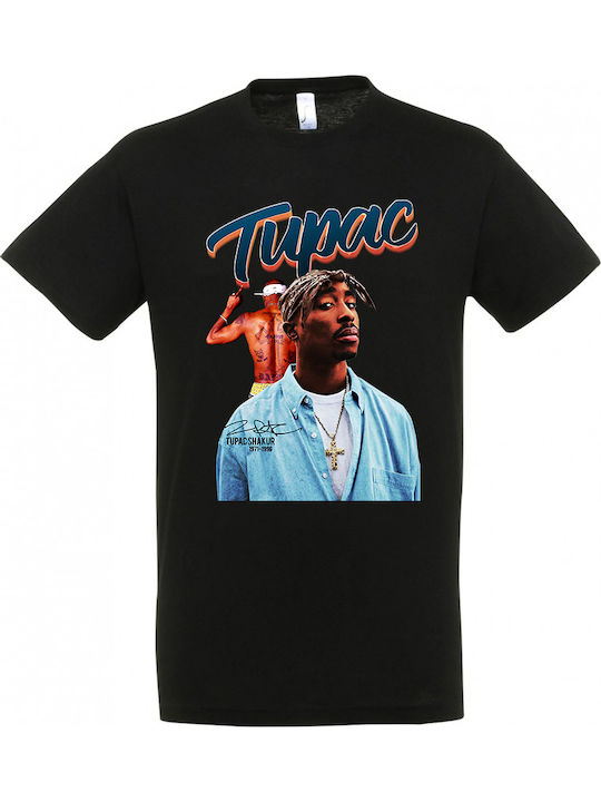 Men's T-shirt Stedman Black Design Tupac Dp3788