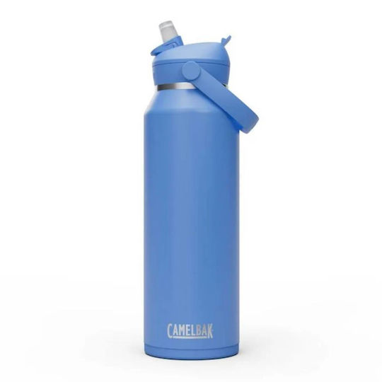 Camelbak Flasche Thermosflasche Rostfreier Stahl BPA Frei 1lt Sky Blue mit Stroh