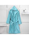 Colori Bathrobe with Hood Turquoise Aqua 500gr/m²